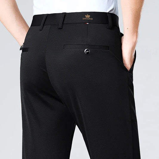Men's Straight Leg Dress Trousers | Classic Gents