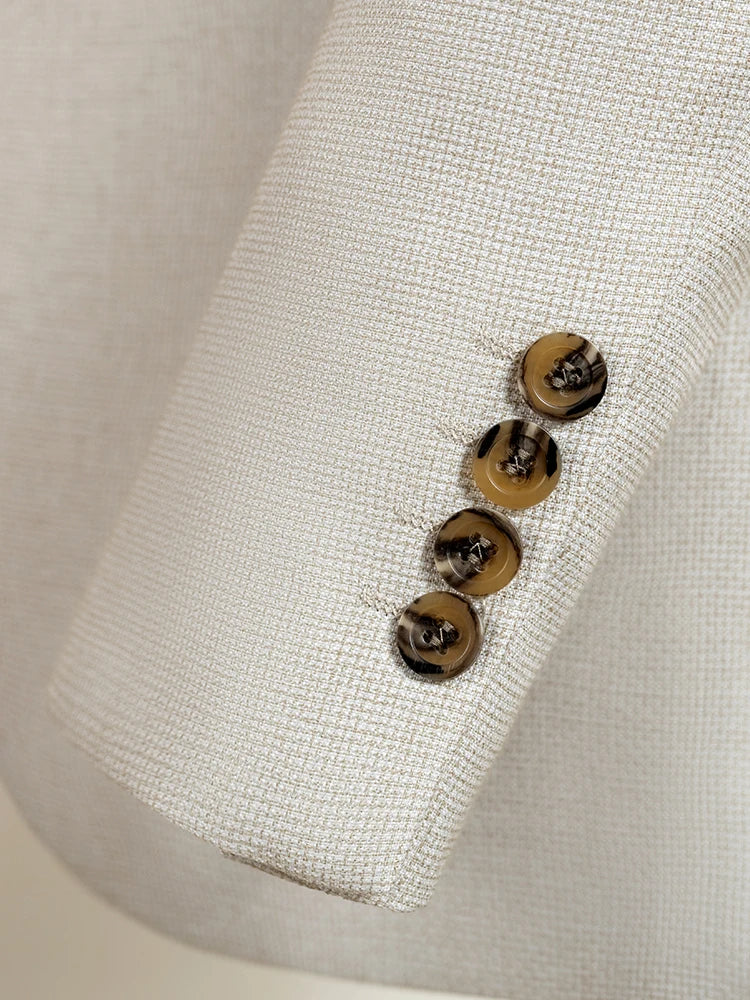 Beige Slim-Fit Three-Piece Suit — product image 4