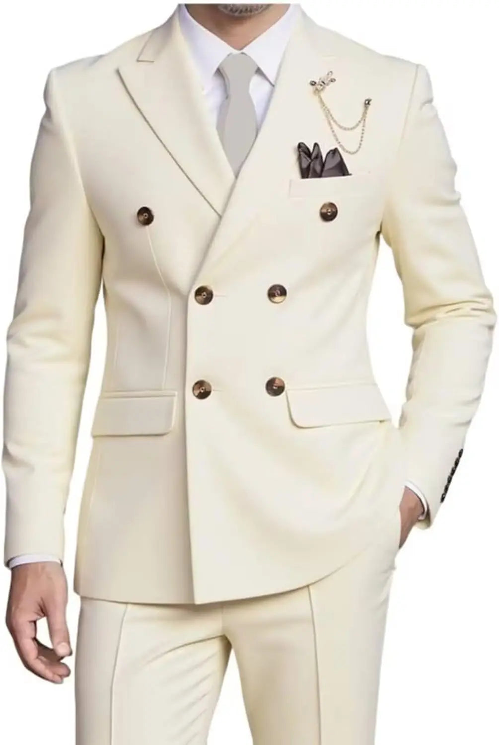 Six-Button Double-Breasted Suit — product image 6