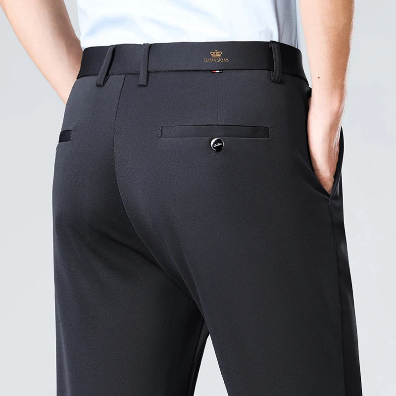 Men's Straight Leg Dress Trousers | Classic Gents