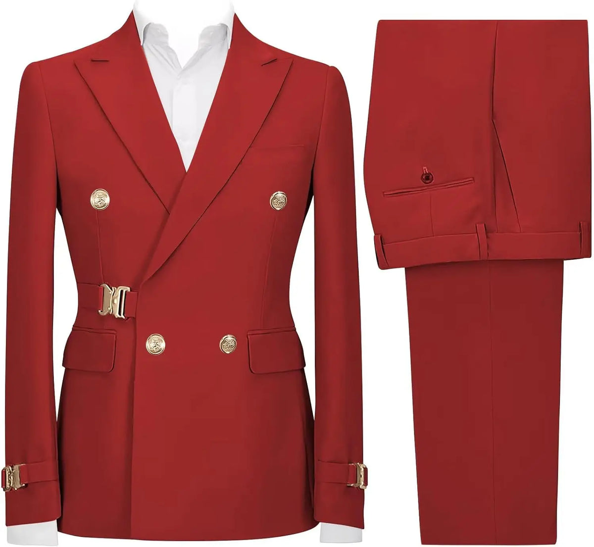 Slim-Fit Double-Breasted Suit — product image 23