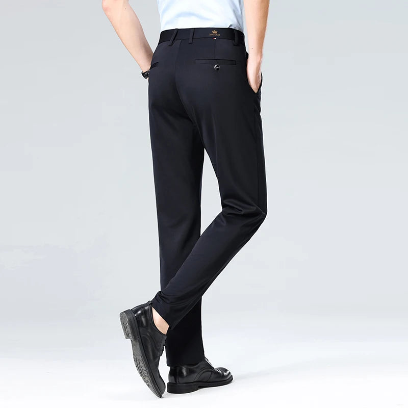 Men's Straight Leg Dress Trousers | Classic Gents