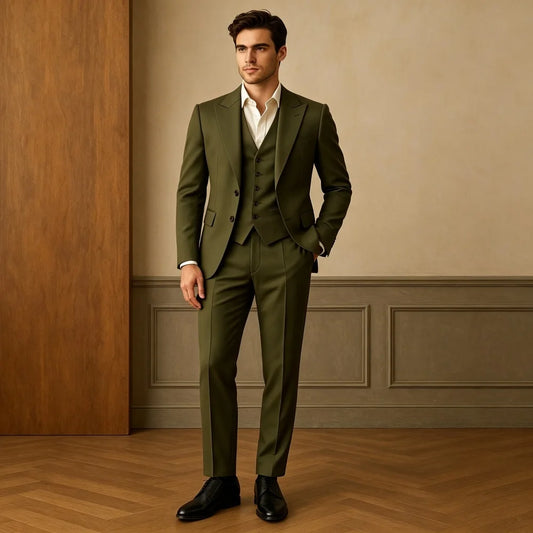 Olive Three-Piece Suit — product image 2