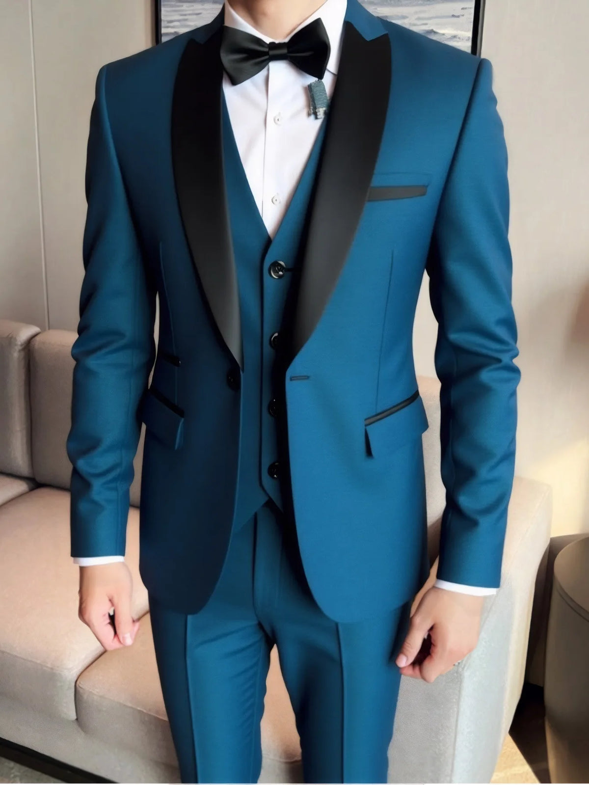 Classic Beige Three-Piece Business Suit | Classic Gents