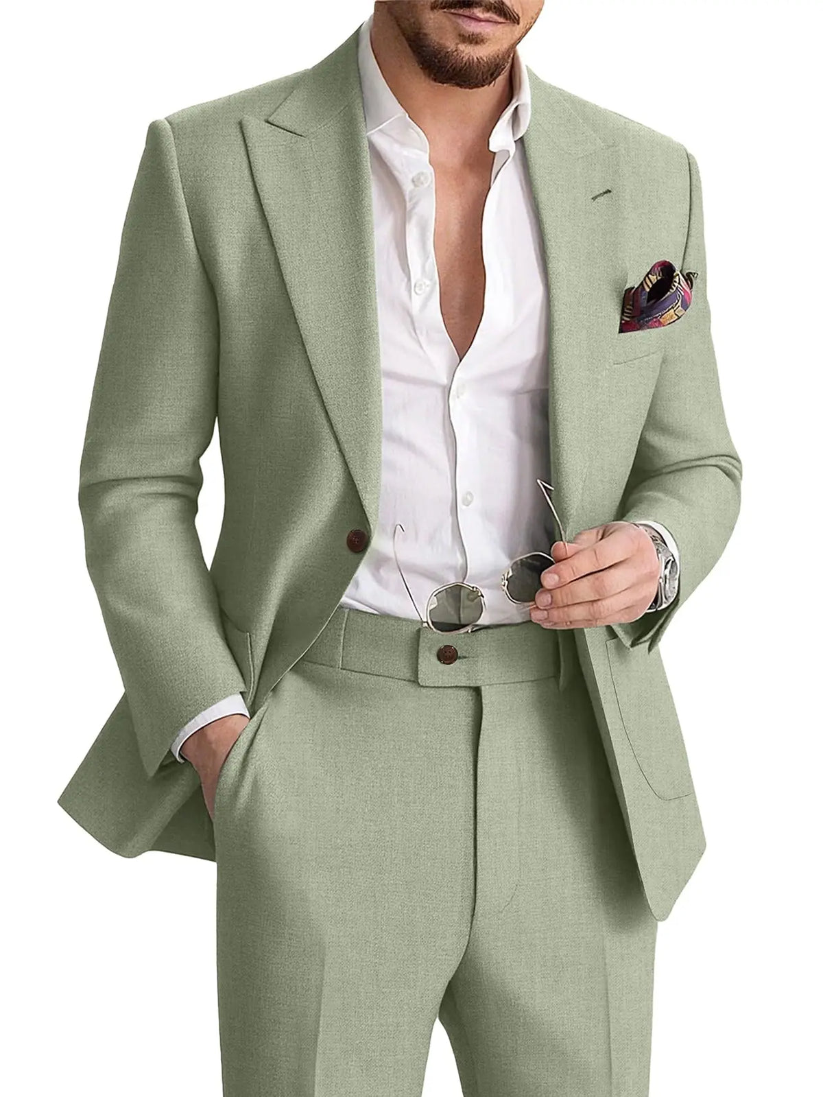 Linen Two-Piece Formal Suit — product image 29