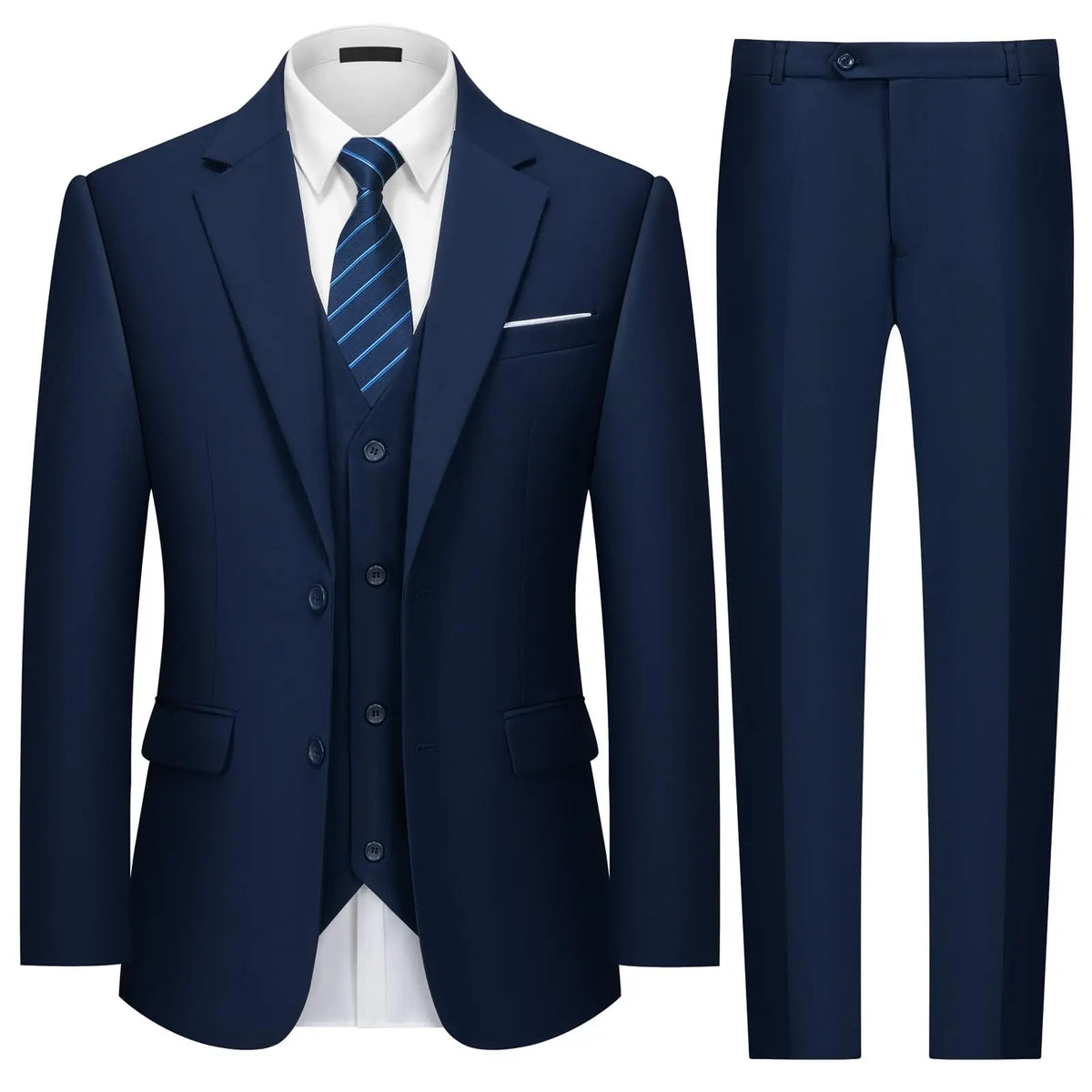 Solid Three-Piece Formal Suit — product image 2