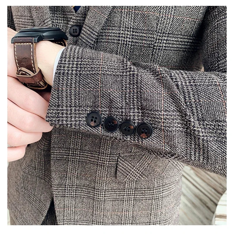 Men’s Tailored Two-Piece Business Suit | Classic Gents