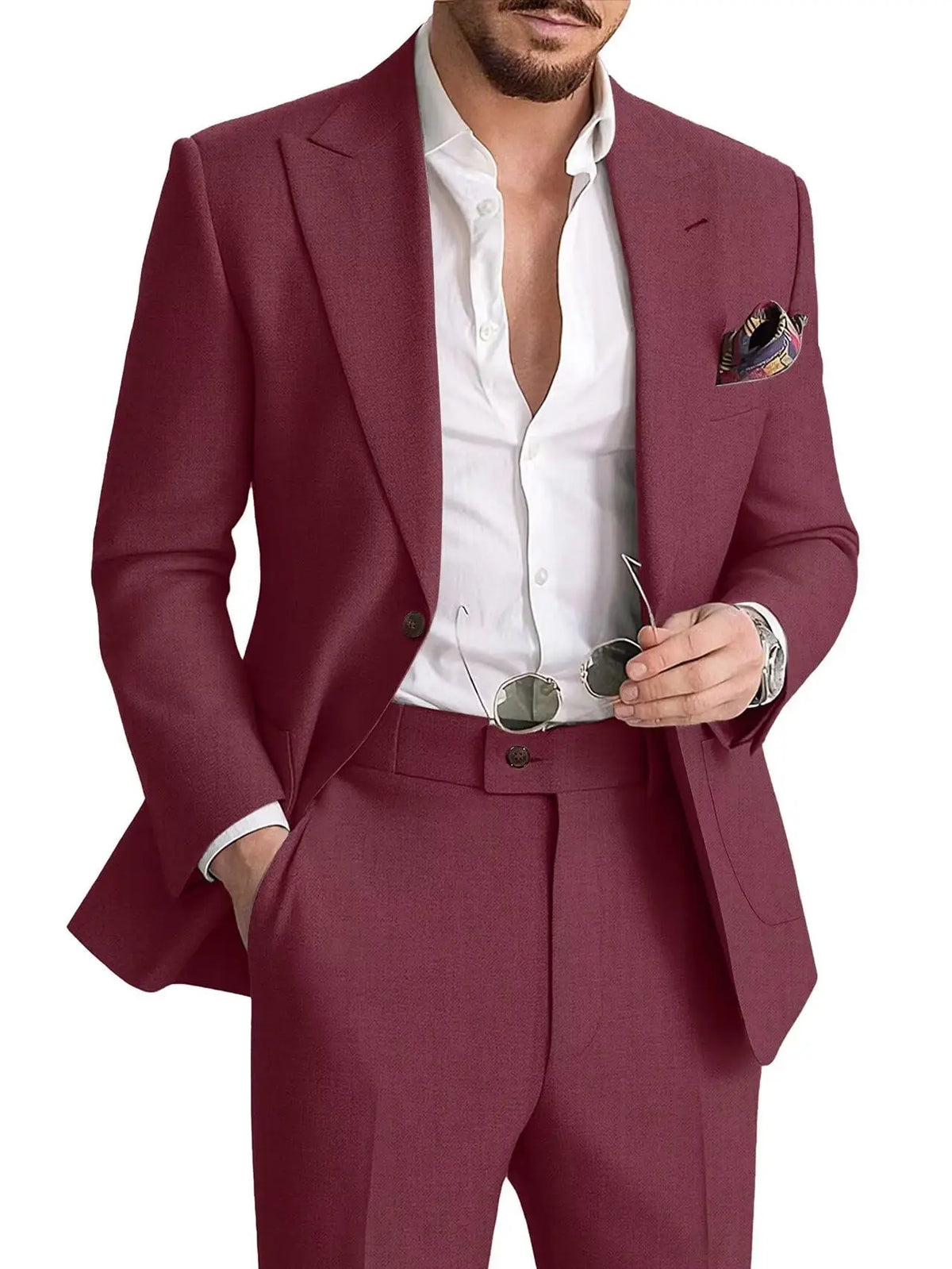 Linen Two-Piece Formal Suit — product image 21