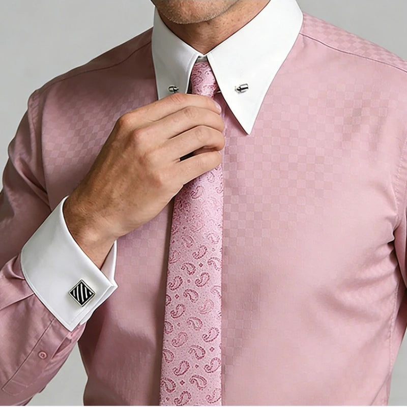Collar-Pin French Cuff Shirt — product image 1