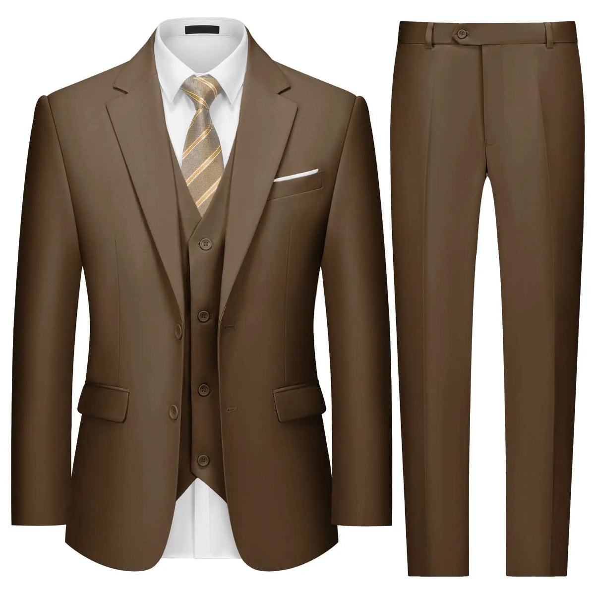 Solid Three-Piece Formal Suit — product image 4