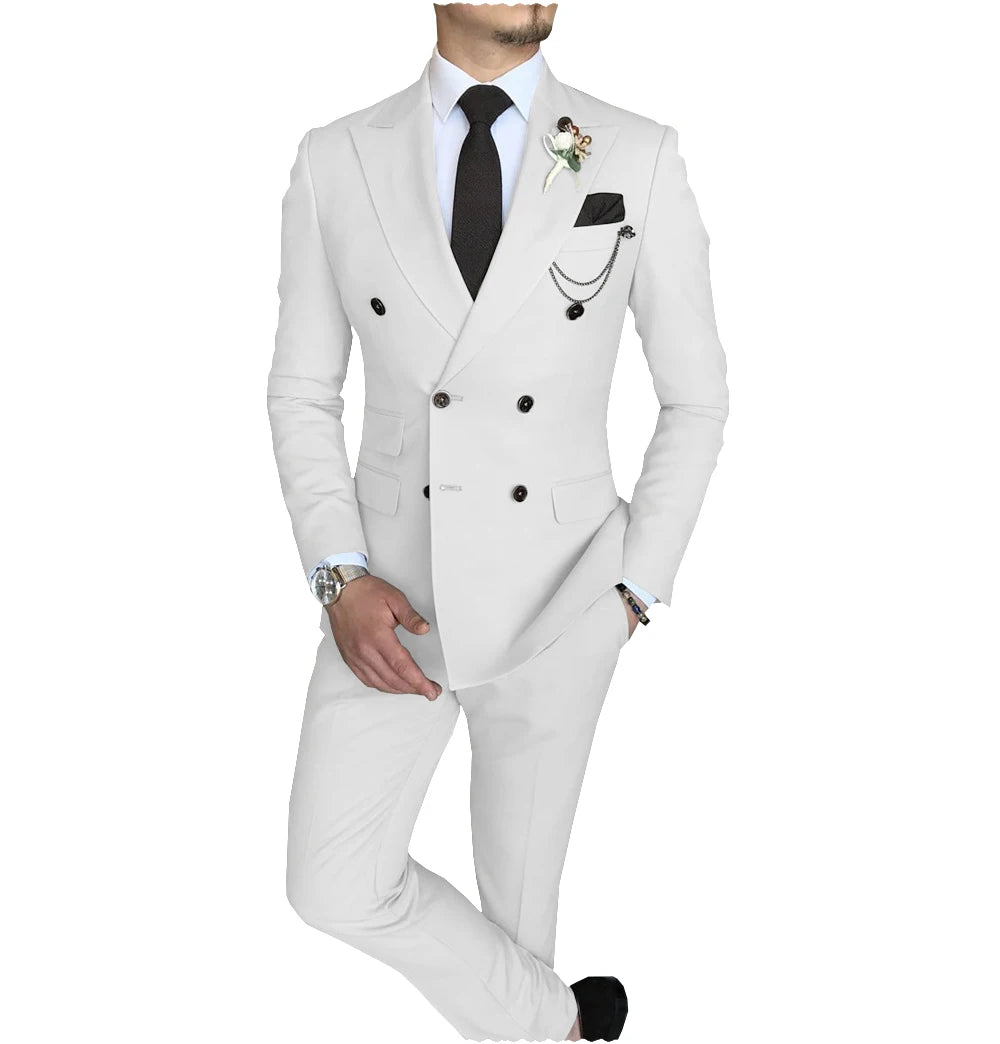 Peak-Lapel Double-Breasted Suit — product image 23