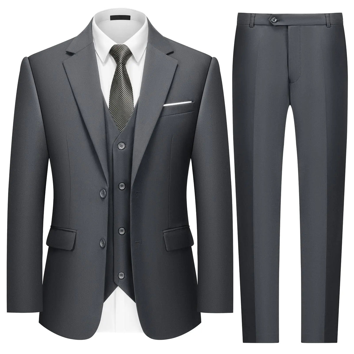 Solid Three-Piece Formal Suit — product image 3