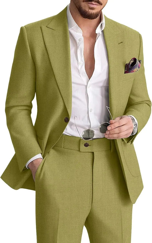Linen Two-Piece Formal Suit — product image 2