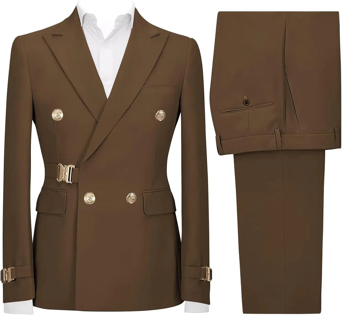 Slim-Fit Double-Breasted Suit — product image 9