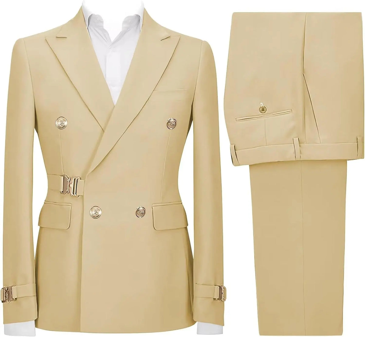 Slim-Fit Double-Breasted Suit — product image 4