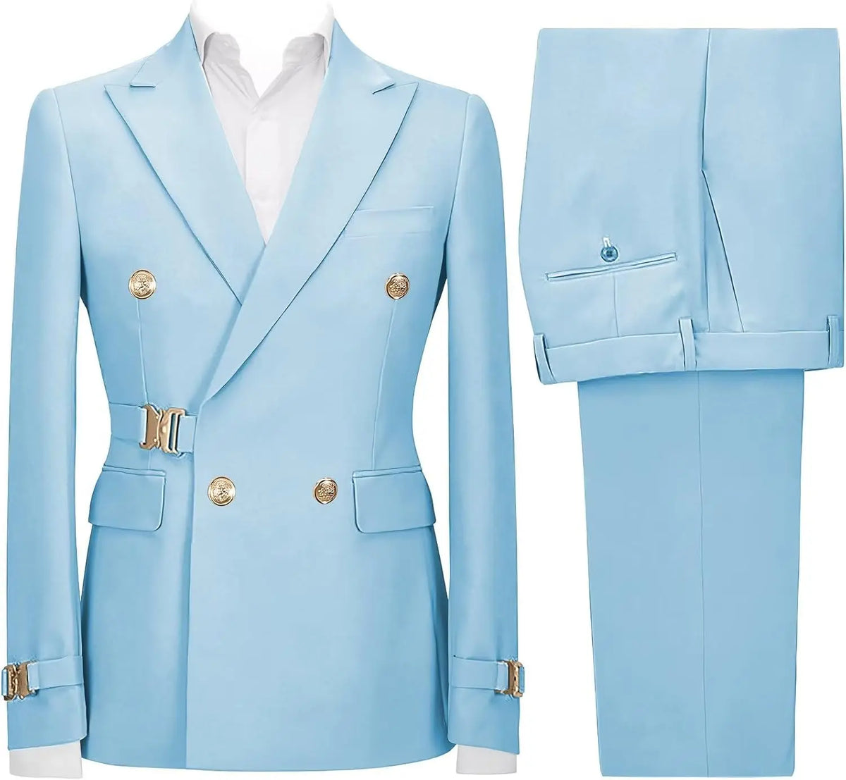 Slim-Fit Double-Breasted Suit — product image 13
