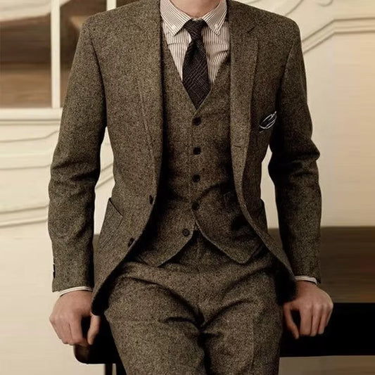 Classic Tweed Three-Piece Suit — product image 1