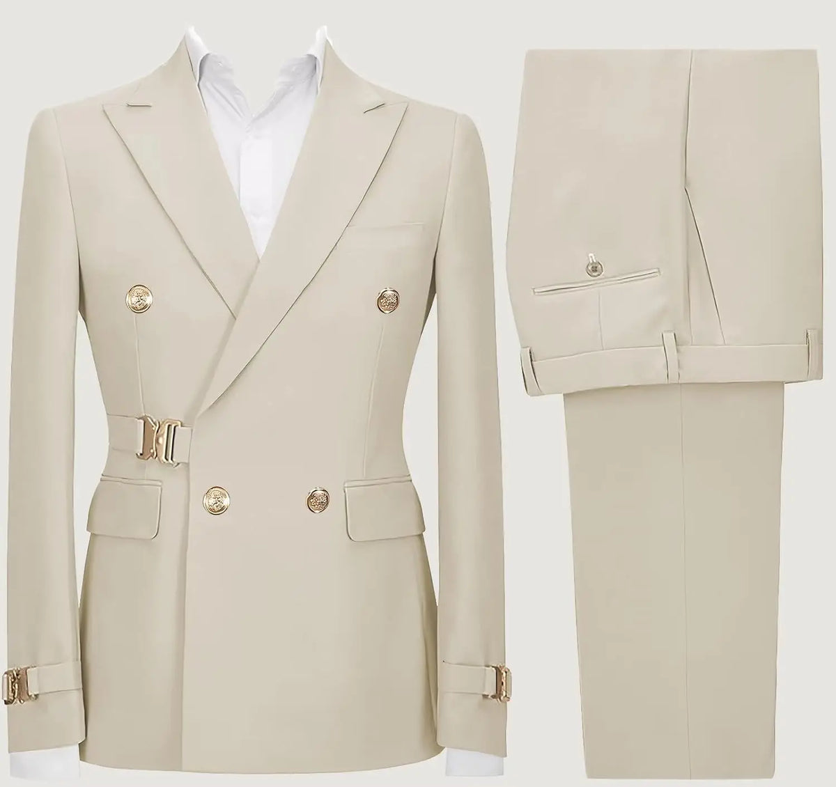 Slim-Fit Double-Breasted Suit — product image 2
