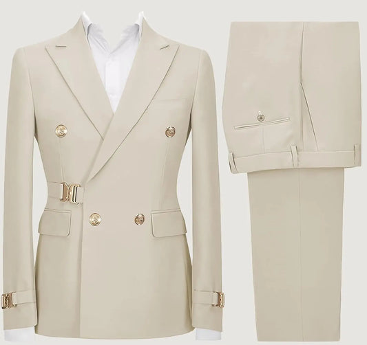 Slim-Fit Double-Breasted Suit — product image 2