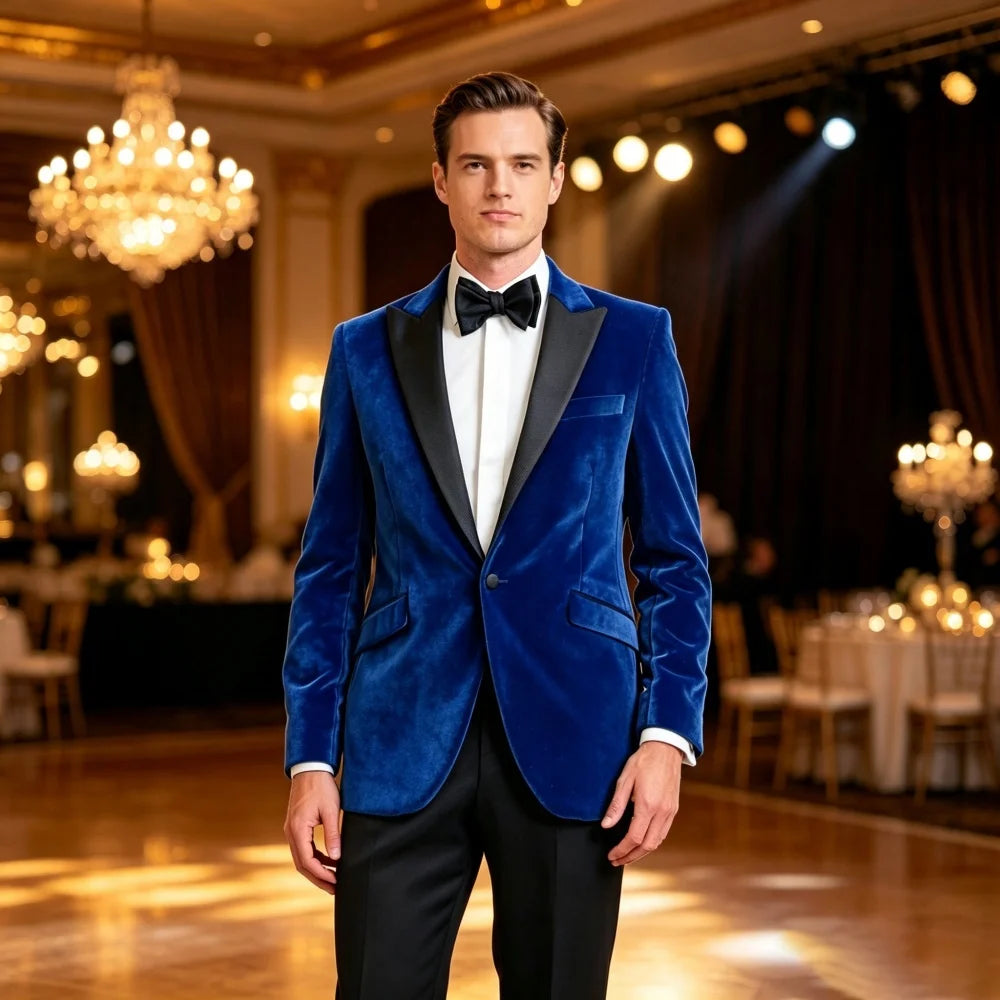 Velvet Peak-Lapel Blazer — product image 3