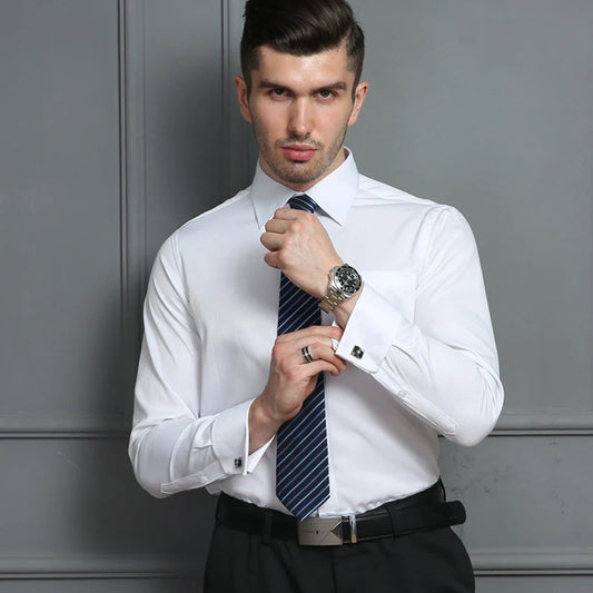 Men’s French-Cuff Formal Dress Shirt — product image 1