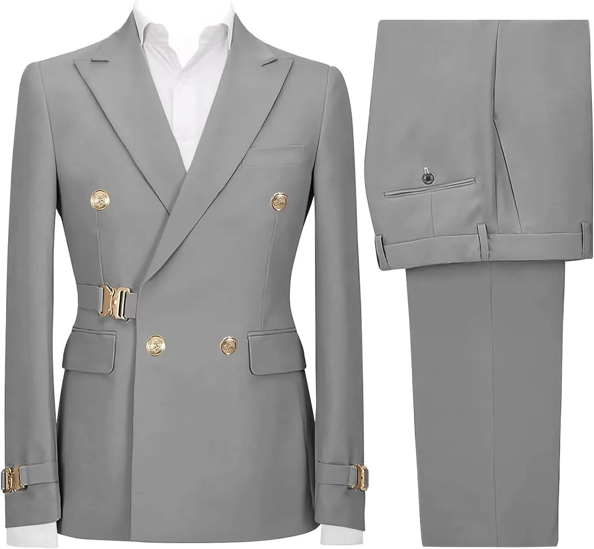 Slim-Fit Double-Breasted Suit — product image 20