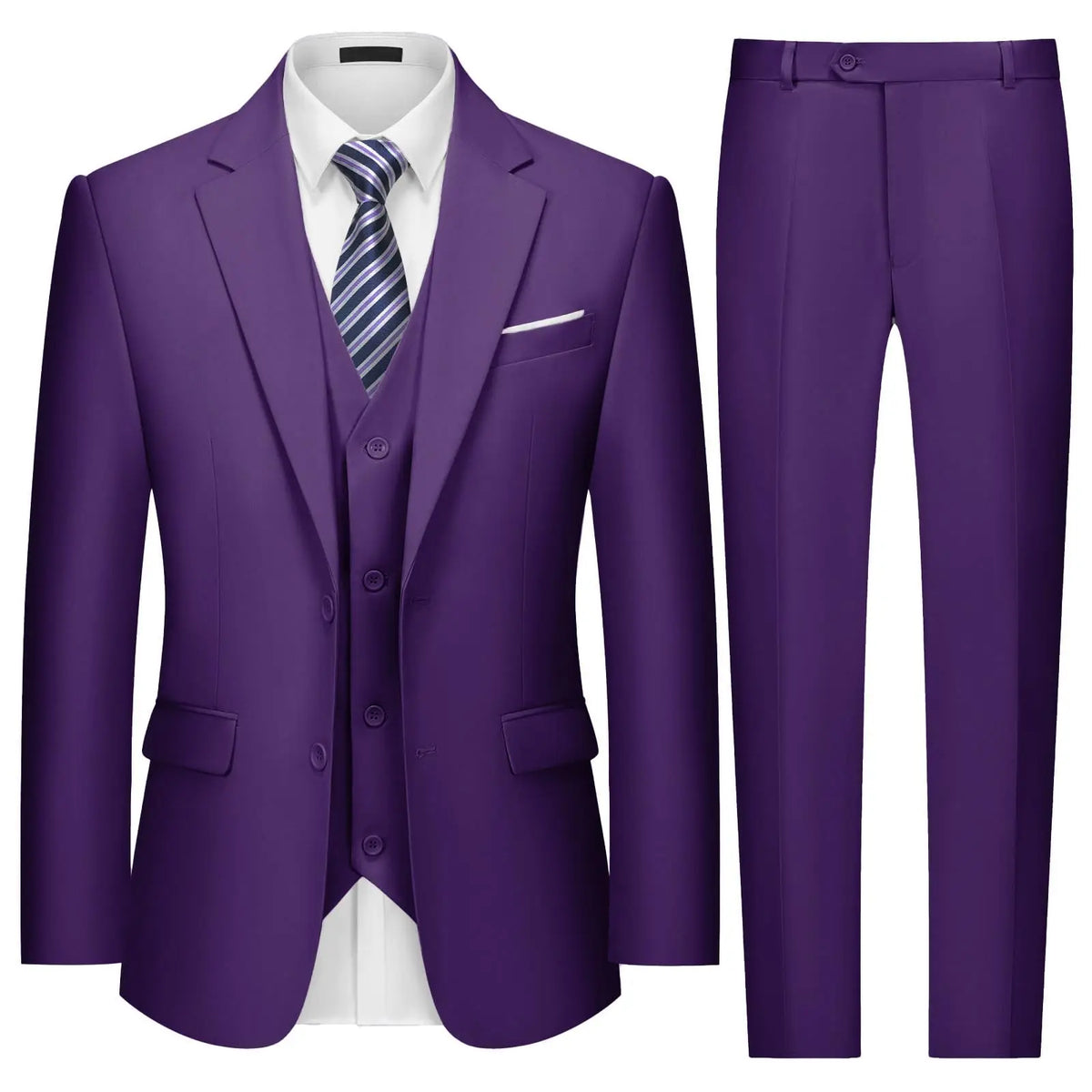 Solid Three-Piece Formal Suit — product image 10