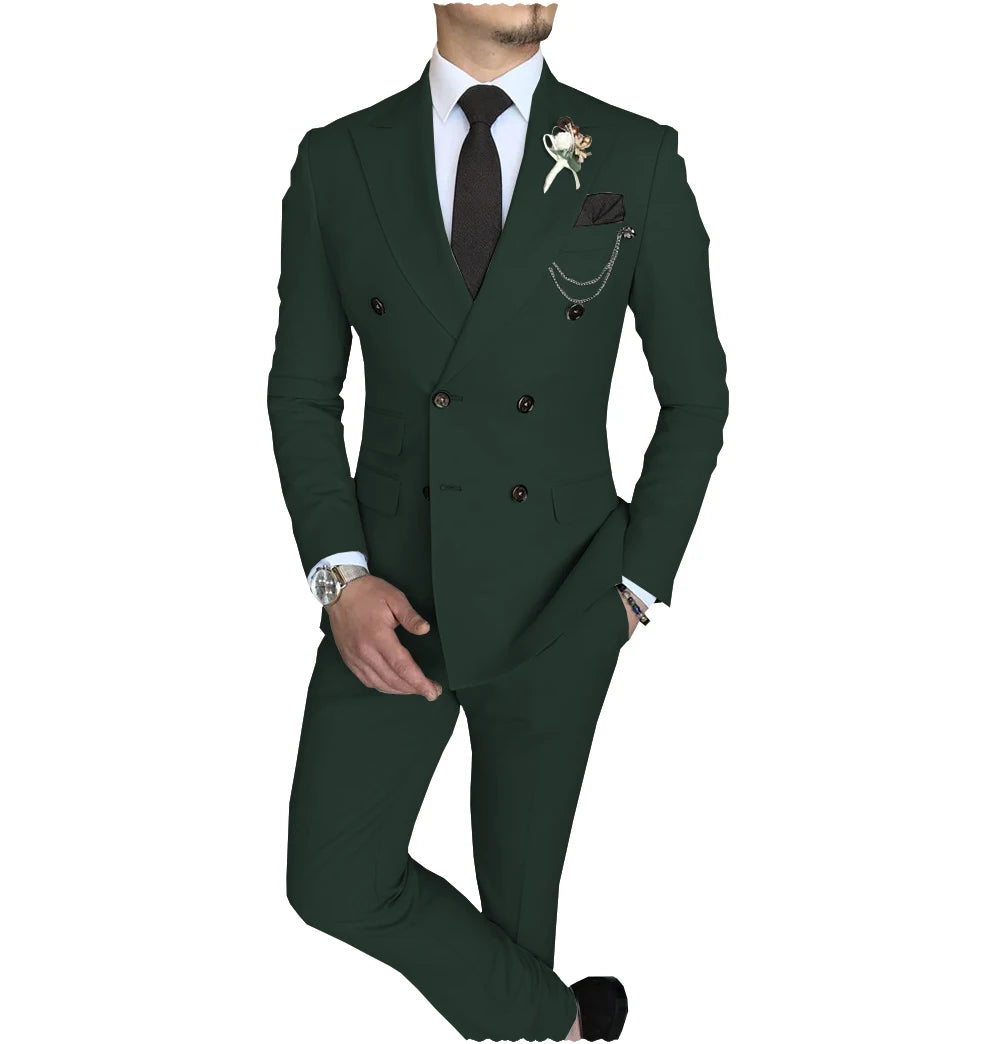 Peak-Lapel Double-Breasted Suit — product image 15
