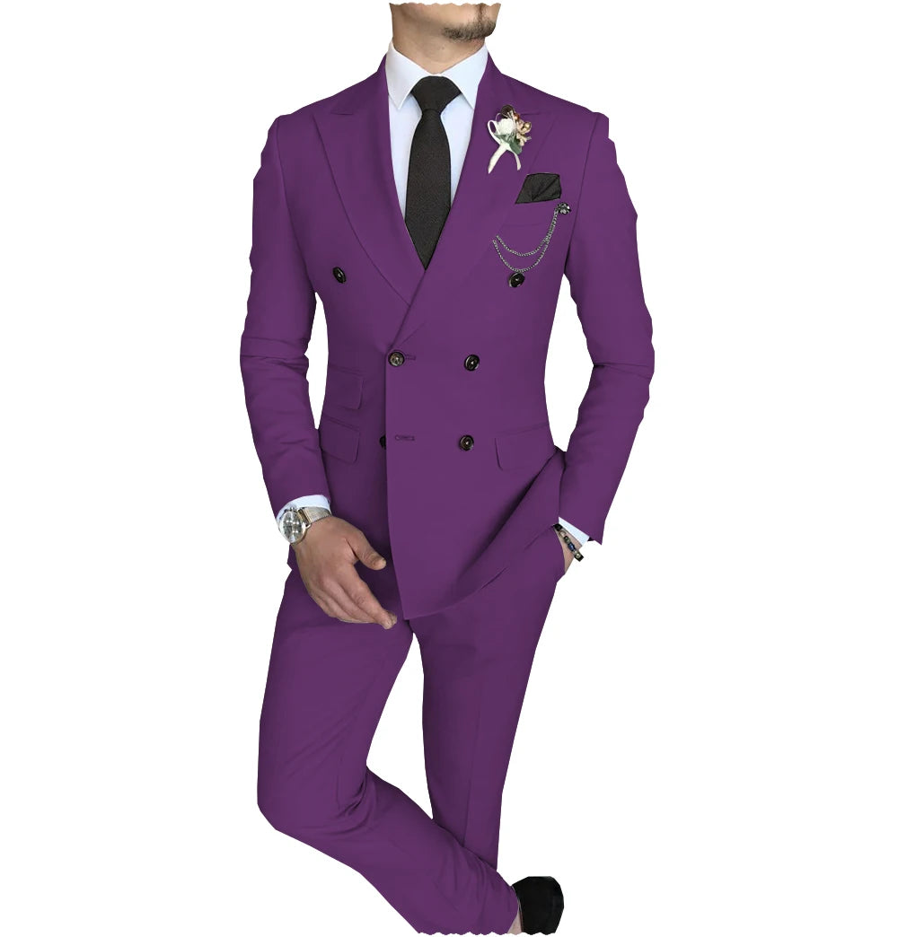 Peak-Lapel Double-Breasted Suit — product image 16