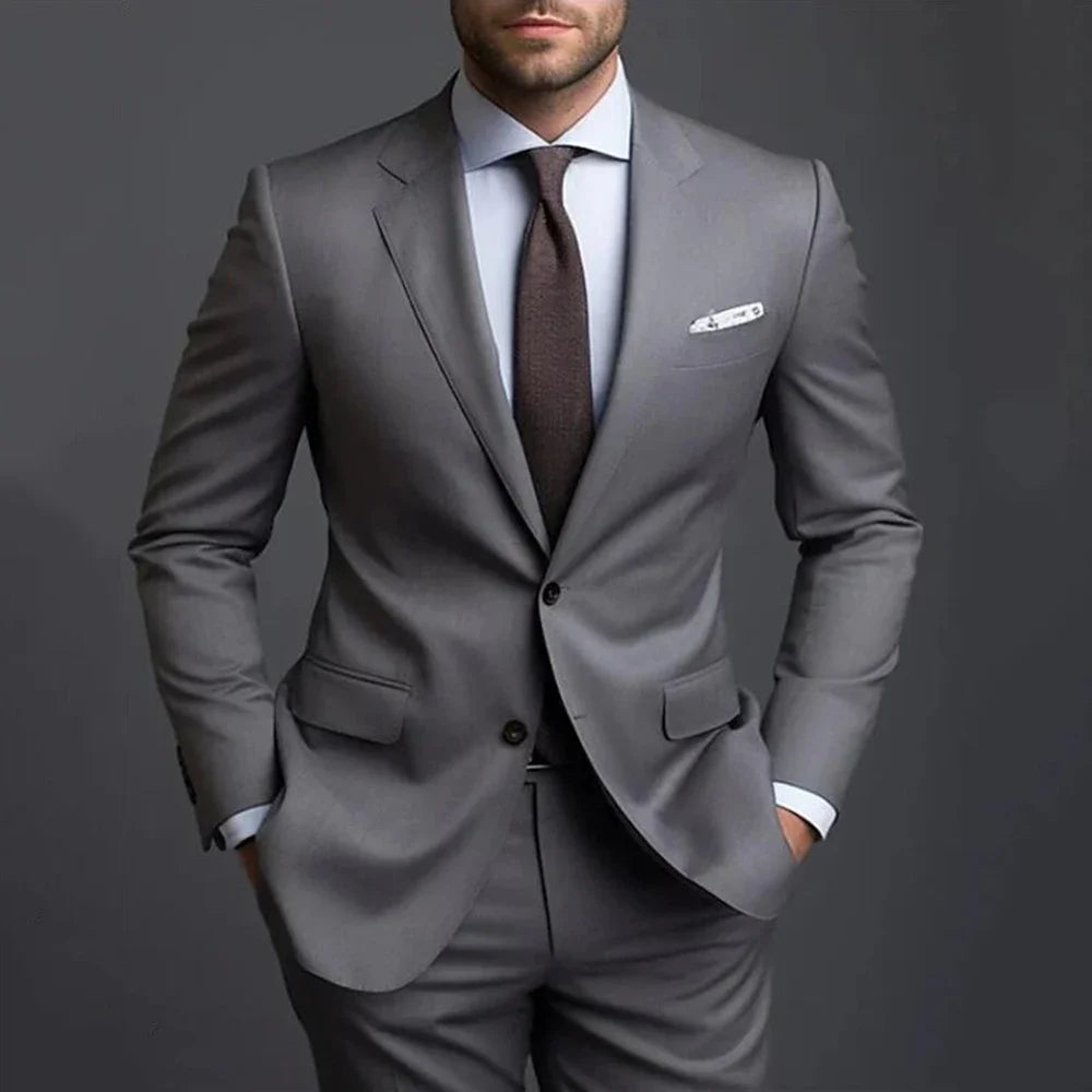 Grey Notched-Lapel Suit — product image 1
