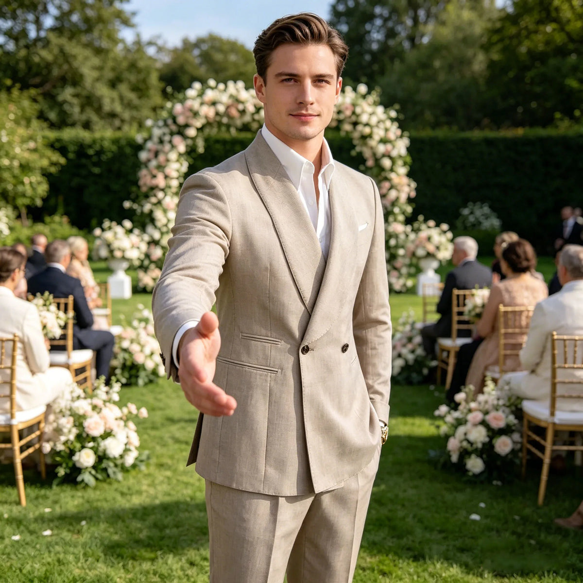 Double-Breasted Linen Suit — product image 4