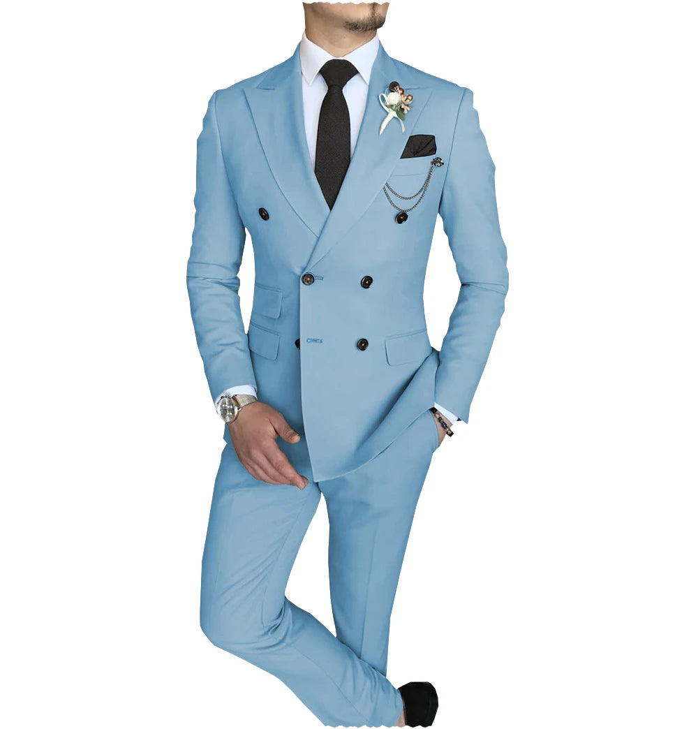 Peak-Lapel Double-Breasted Suit — product image 10