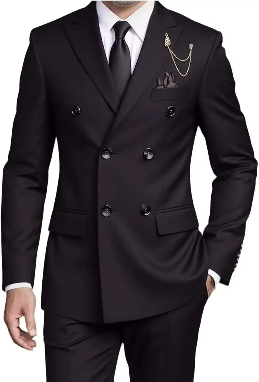 Six-Button Double-Breasted Suit — product image 5