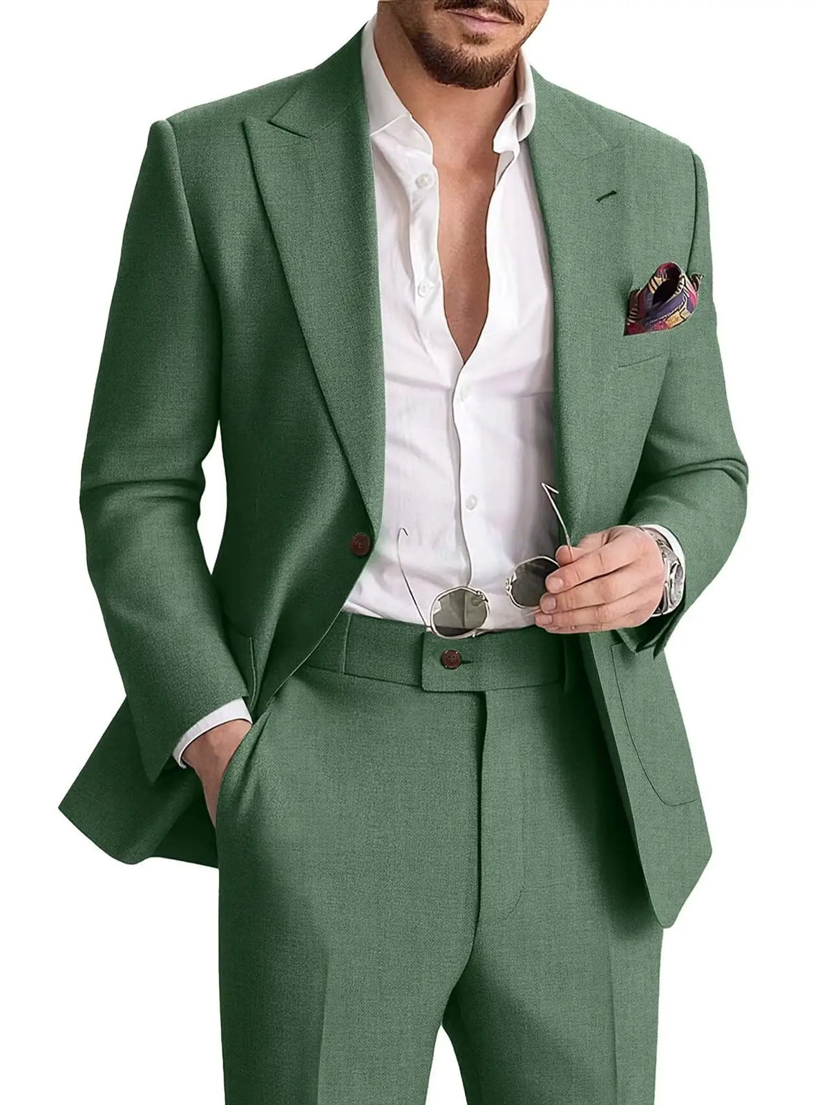 Linen Two-Piece Formal Suit — product image 35