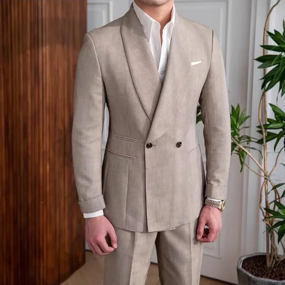 Double-Breasted Linen Suit — product image 1