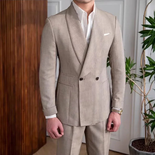 Double-Breasted Linen Suit — product image 1