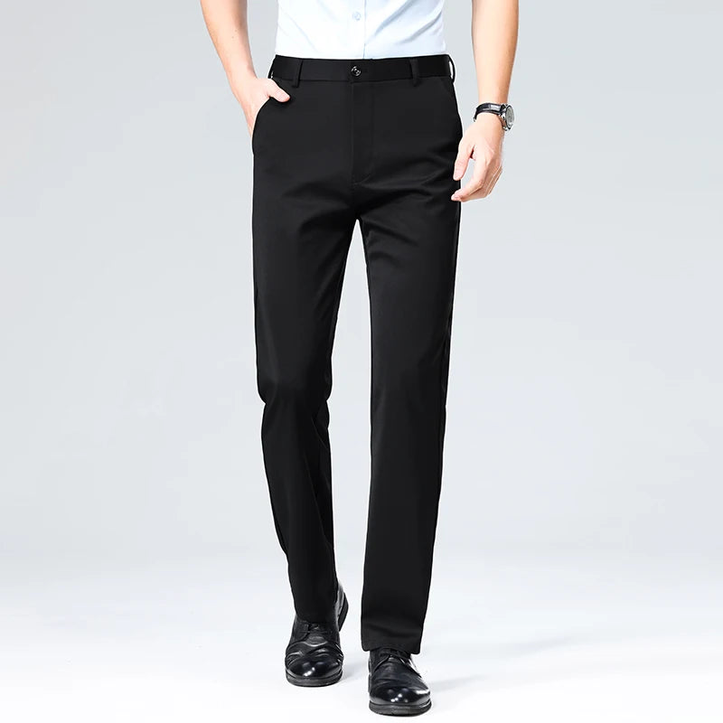 Men's Straight Leg Dress Trousers | Classic Gents