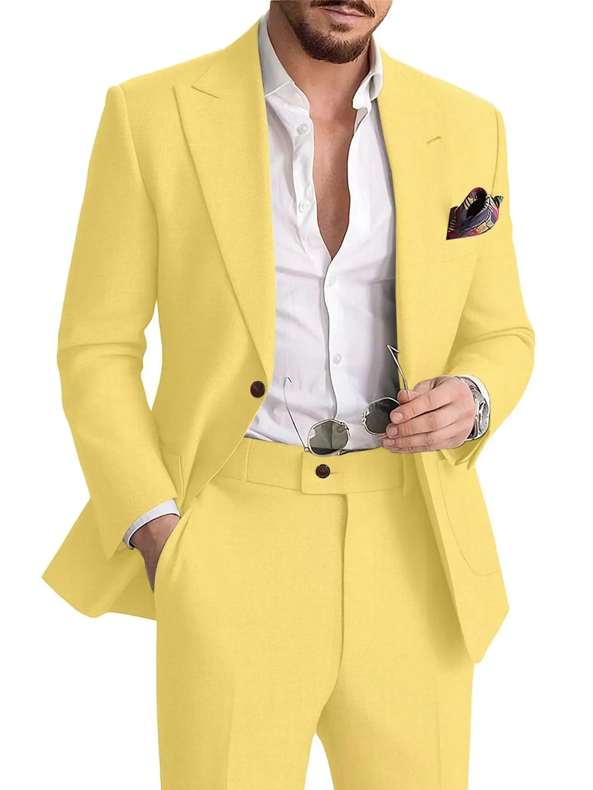 Linen Two-Piece Formal Suit — product image 27