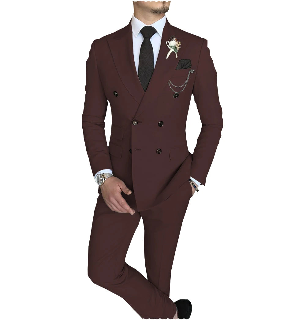 Peak-Lapel Double-Breasted Suit — product image 14
