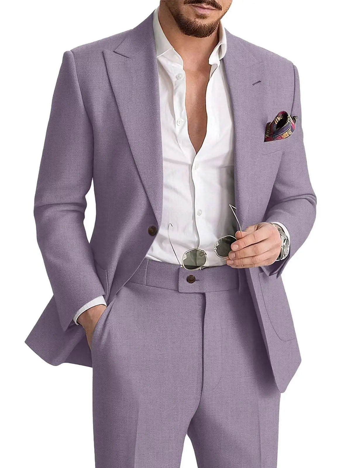 Linen Two-Piece Formal Suit — product image 30