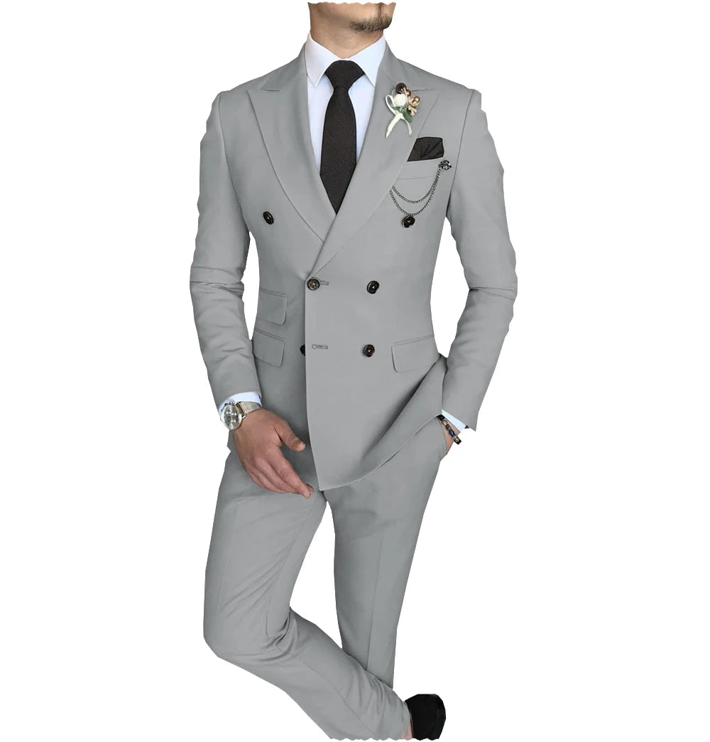 Peak-Lapel Double-Breasted Suit — product image 11