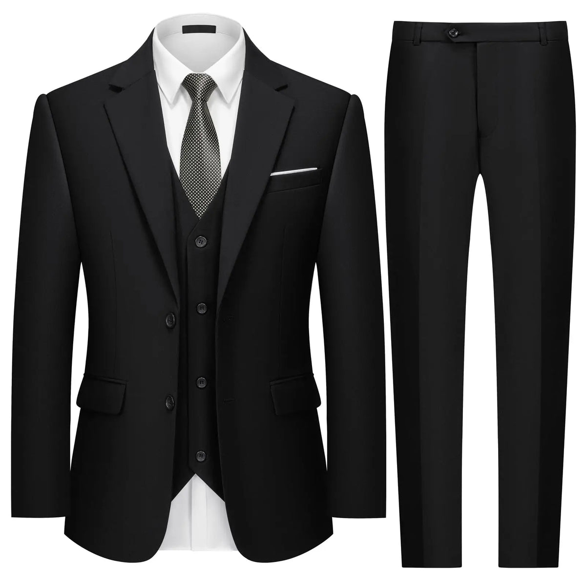 Solid Three-Piece Formal Suit — product image 9