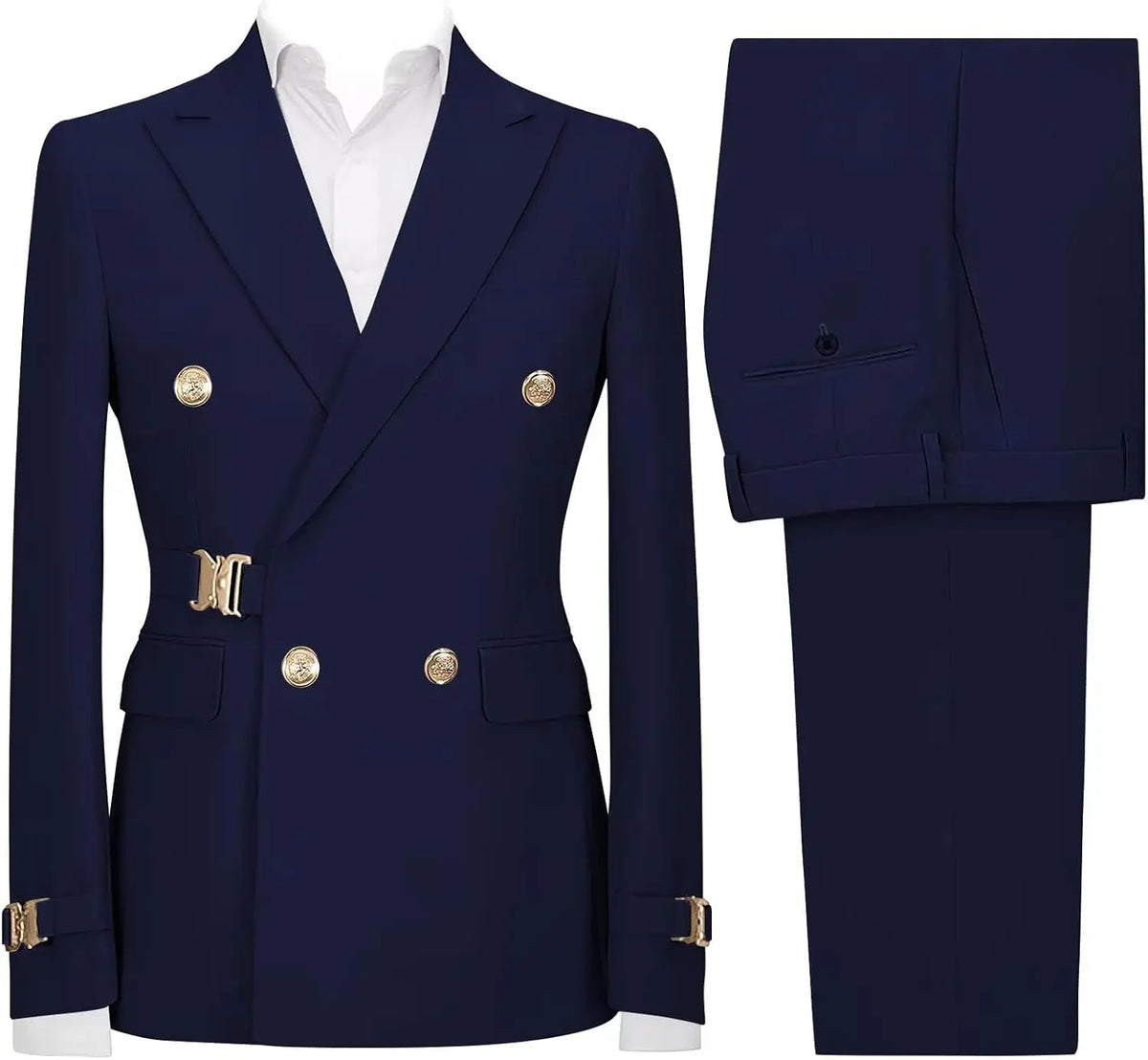 Slim-Fit Double-Breasted Suit — product image 7