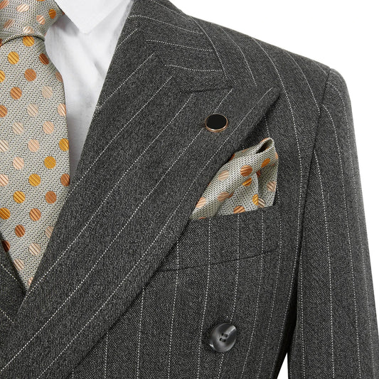 Striped Double-Breasted Two-Piece Suit — product image 2