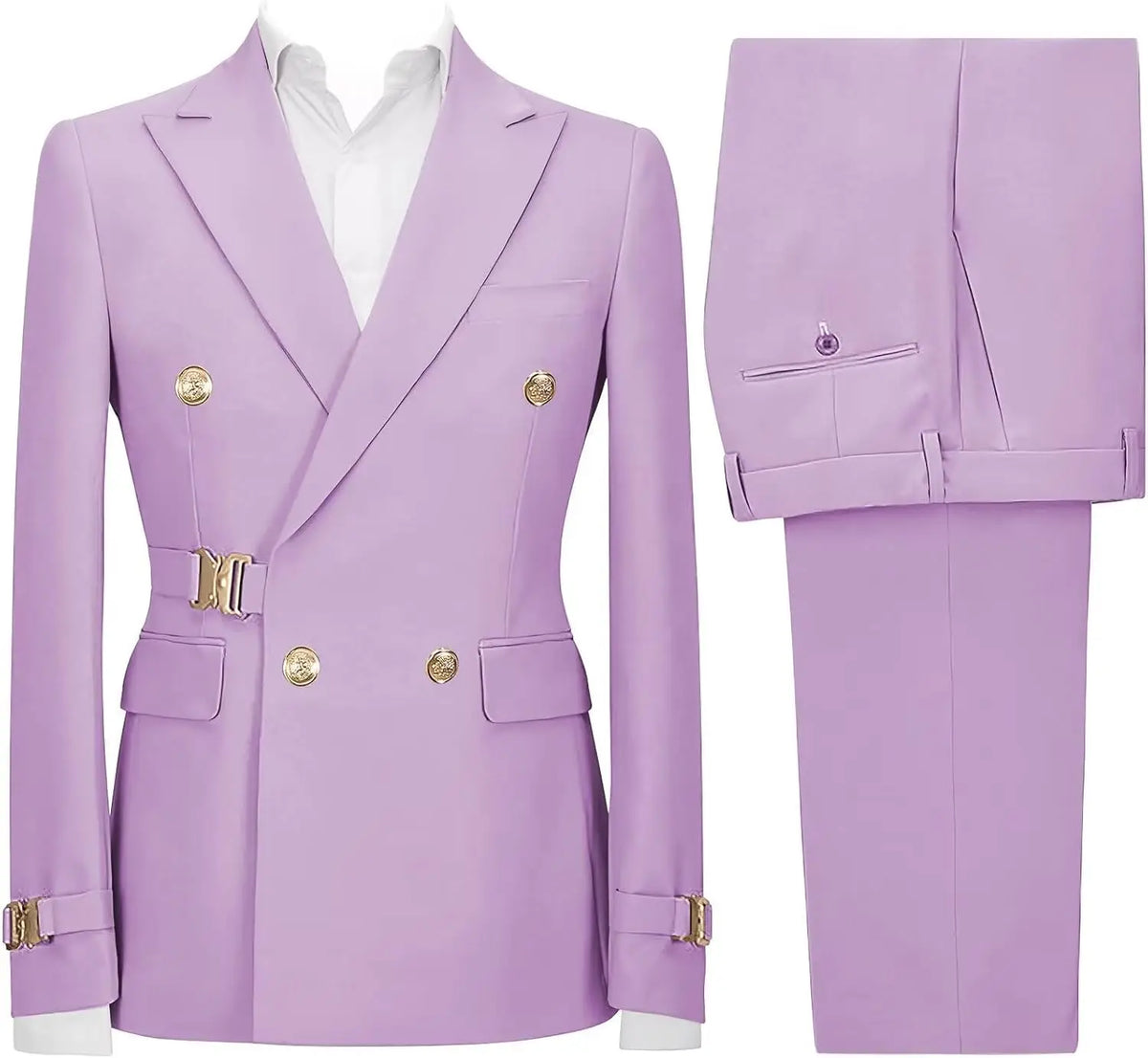 Slim-Fit Double-Breasted Suit — product image 21