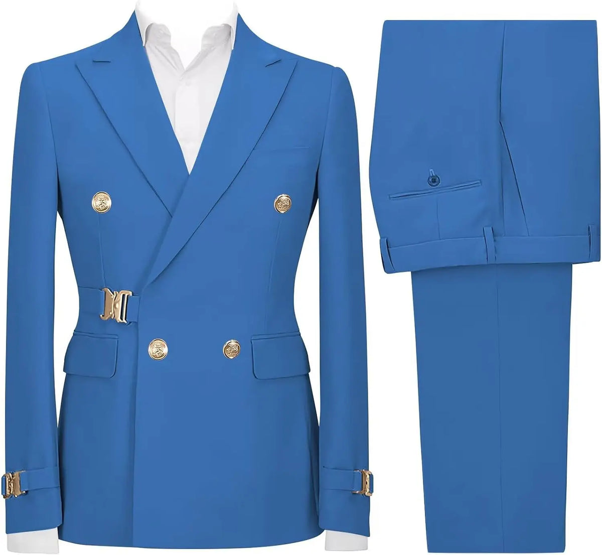 Slim-Fit Double-Breasted Suit — product image 16