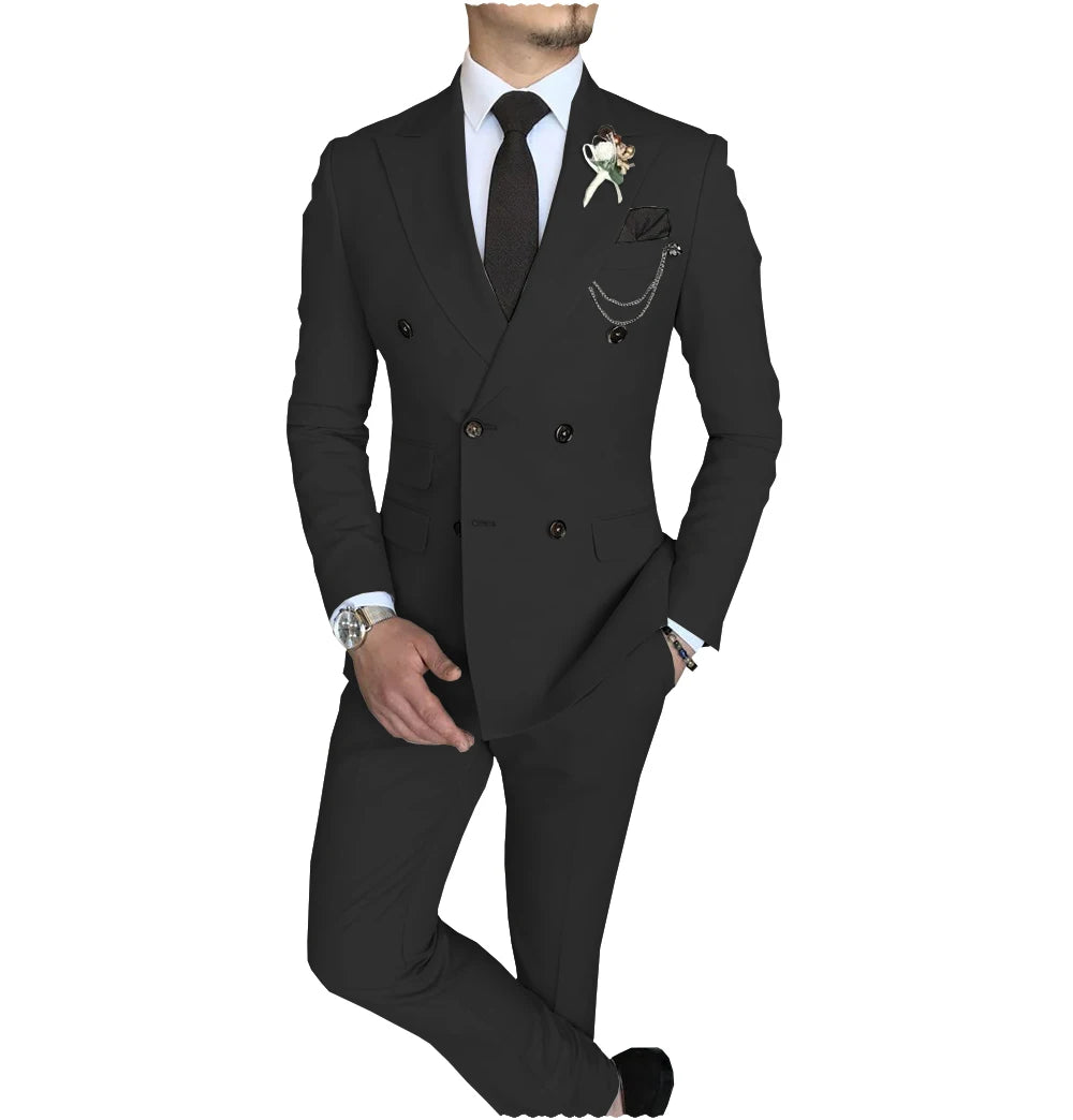 Peak-Lapel Double-Breasted Suit — product image 2