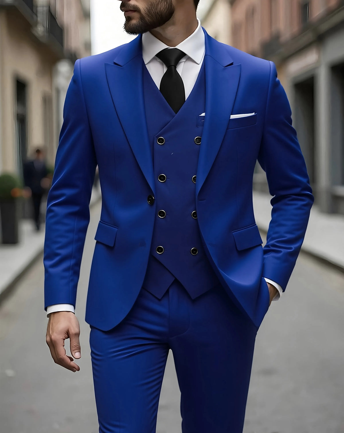 Slim-Fit Notched-Lapel Three-Piece Suit — product image 7