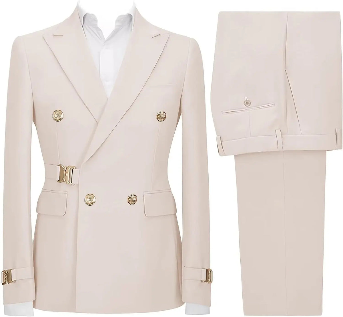 Slim-Fit Double-Breasted Suit — product image 22