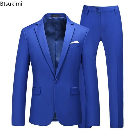 Classic Single-Breasted Two-Piece Business Suit | Classic Gents